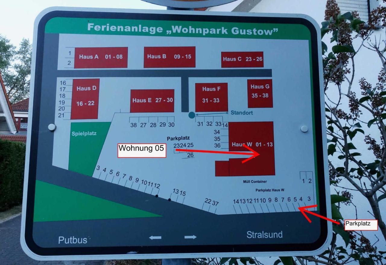 Gustow  Ferienwohnung Mit Terrasse מראה חיצוני תמונה